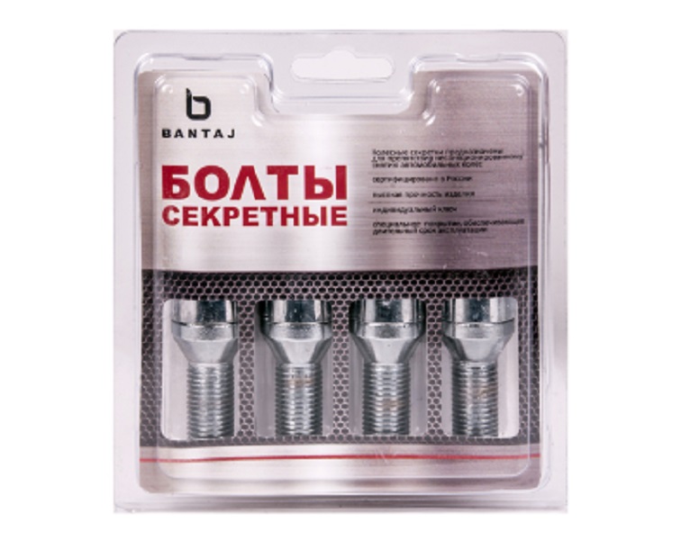 

Секретки колесные болт M14x1.50x28 конус BSt374110X2 BANTAJ, BST374110X2