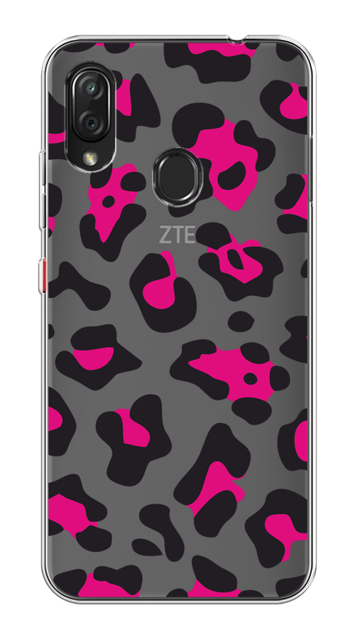 

Чехол на ZTE Blade V10 Vita "Pink cow spots", Черный;розовый, 132650-1