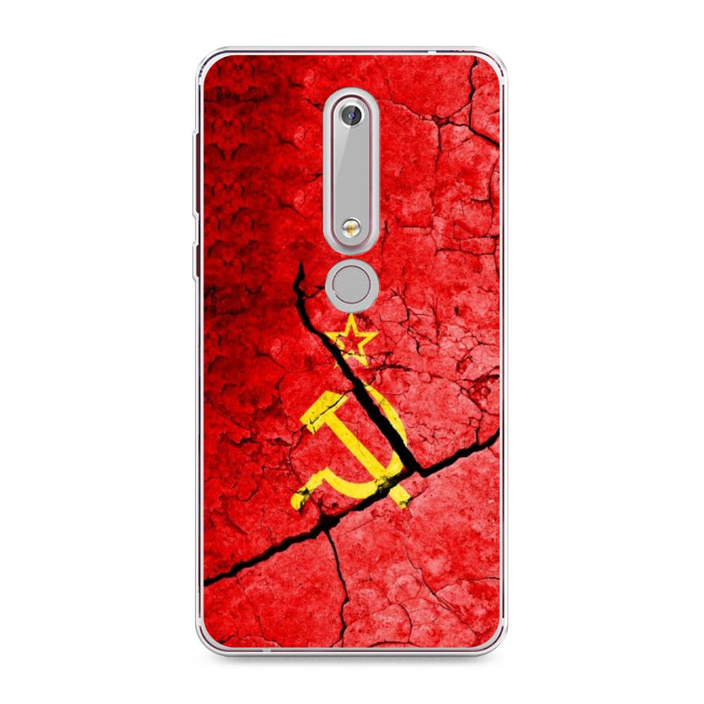 

Чехол Awog на Nokia 6 2018 / Нокиа 6 2018 "СССР", Красный;черный;желтый, 120950-5