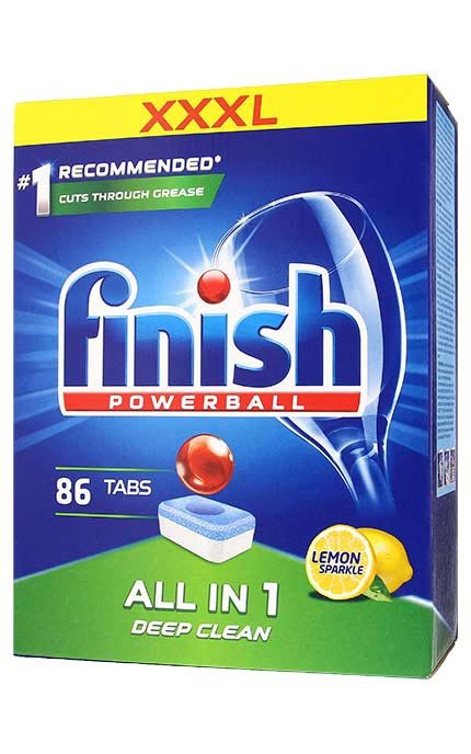 

Таблетки для посудомоечной машины Finish All in 1 лимон 86 шт, All in 1 лимон 86 шт