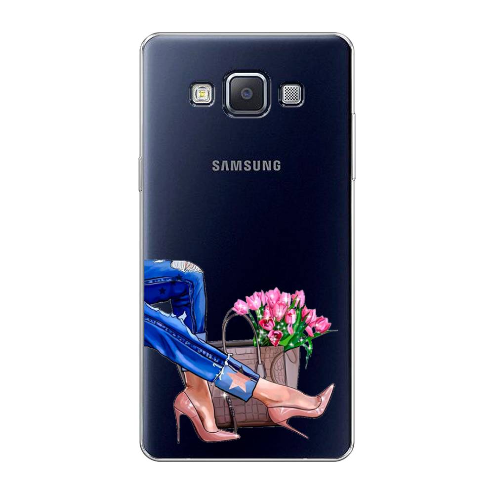 

Чехол Awog на Samsung Galaxy A5 / Самсунг A5 "Каблучки", Голубой;коричневый;розовый, 20450-7