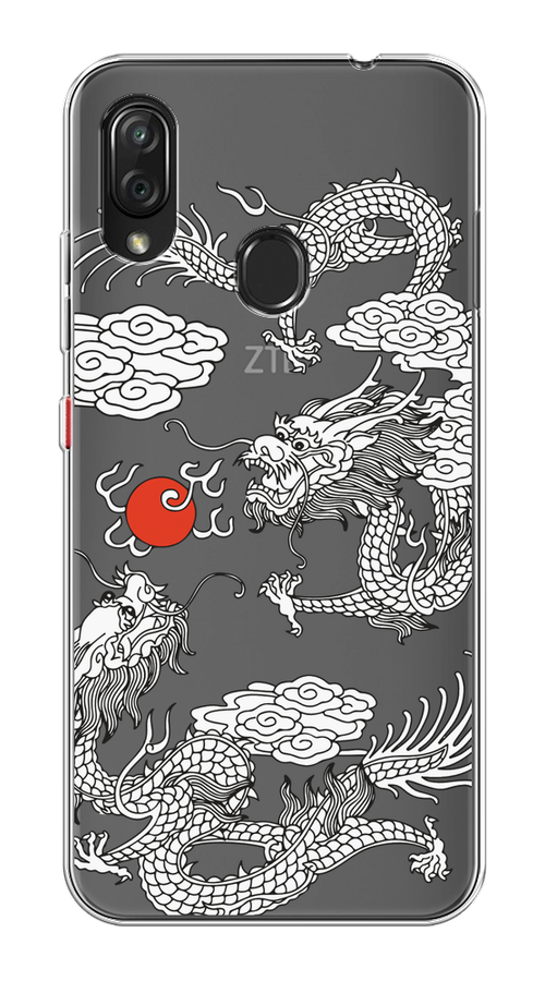 

Чехол на ZTE Blade V10 Vita "Драконы с ножом", Прозрачный;черный;белый, 132650-1