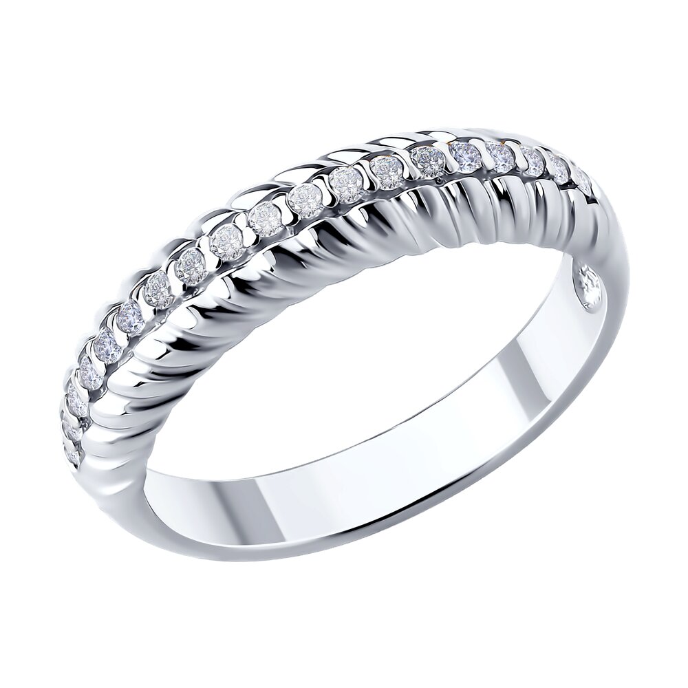 

Кольцо из серебра р. 18,5 Diamant 94-110-02161-1, фианит, 94-110-02161-1