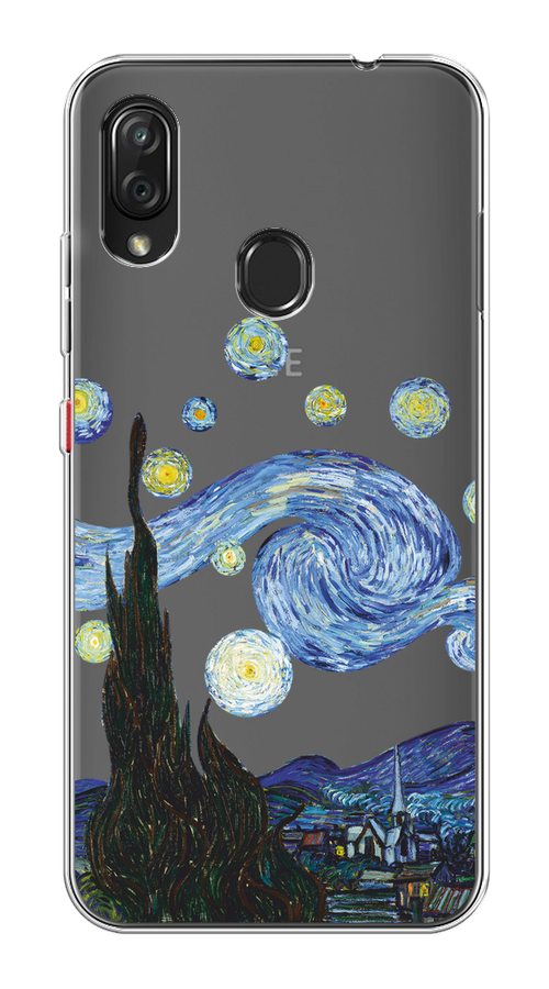 

Чехол на ZTE Blade V10 Vita "Ночь Ван Гога", Голубой;синий;черный, 132650-1