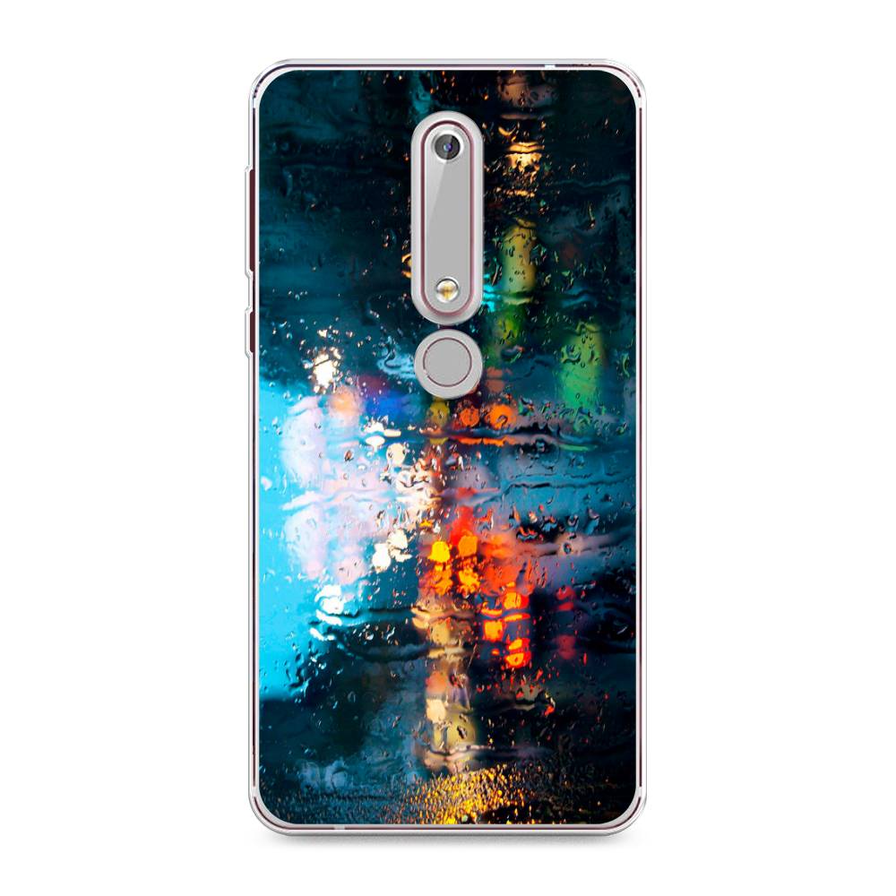 

Чехол Awog на Nokia 6 2018 / Нокиа 6 2018 "Абстракция 28", Голубой, 120950-3