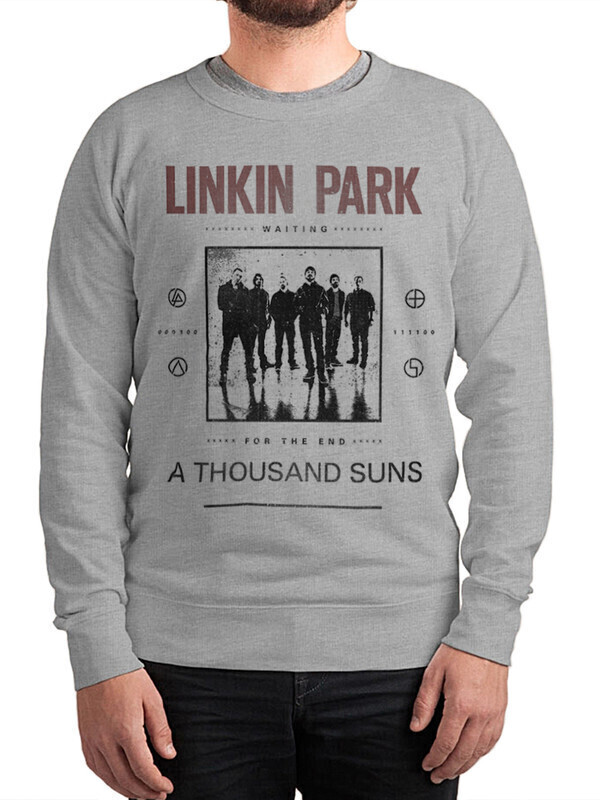 

Свитшот мужской Dream Shirts Linkin Park серый 52 RU, Linkin Park