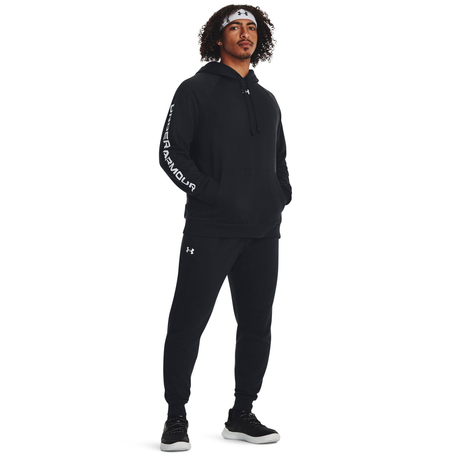 Костюм мужской Under Armour Ua Rival Fleece Suit черный 2XL