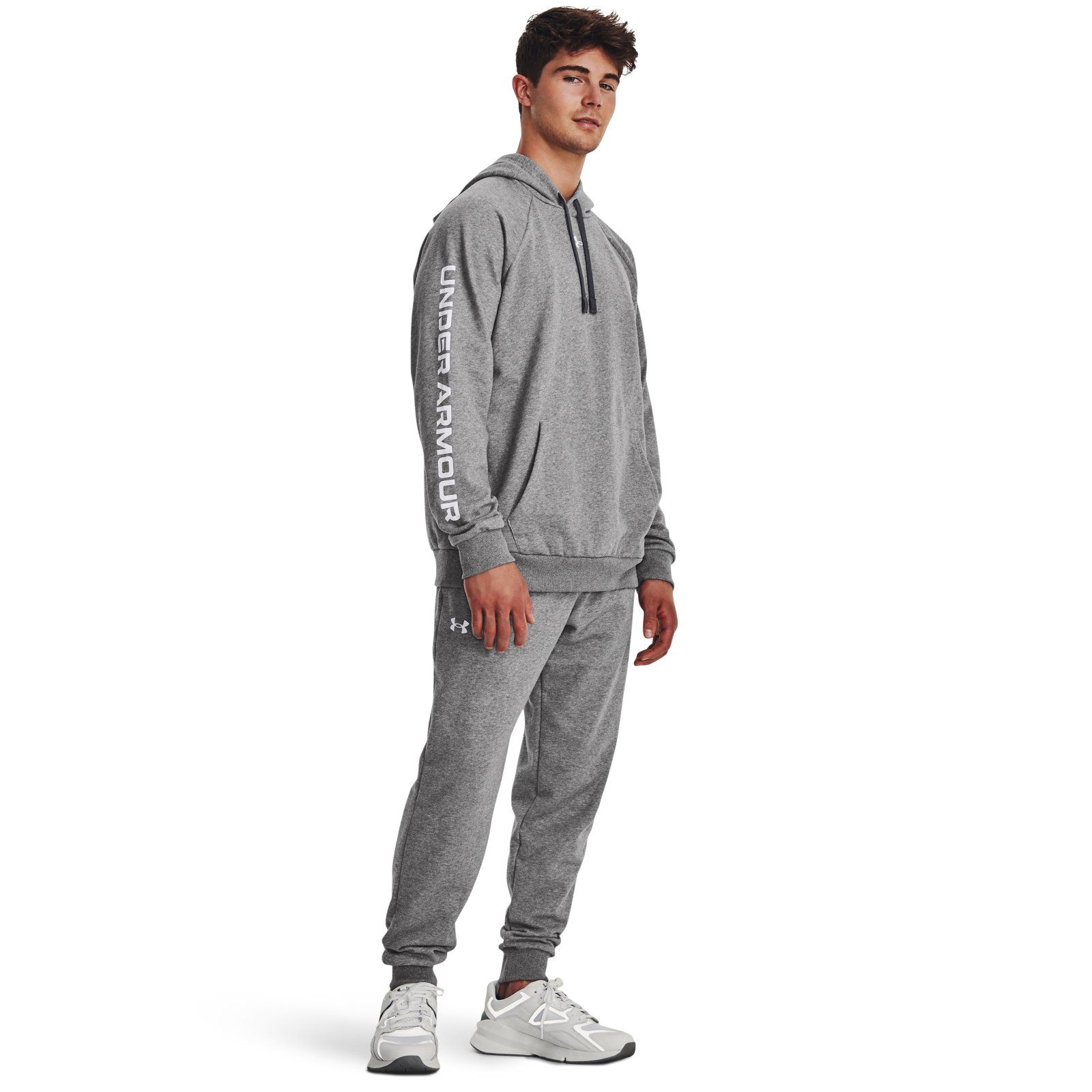 Костюм мужской Under Armour Ua Rival Fleece Suit серый LG