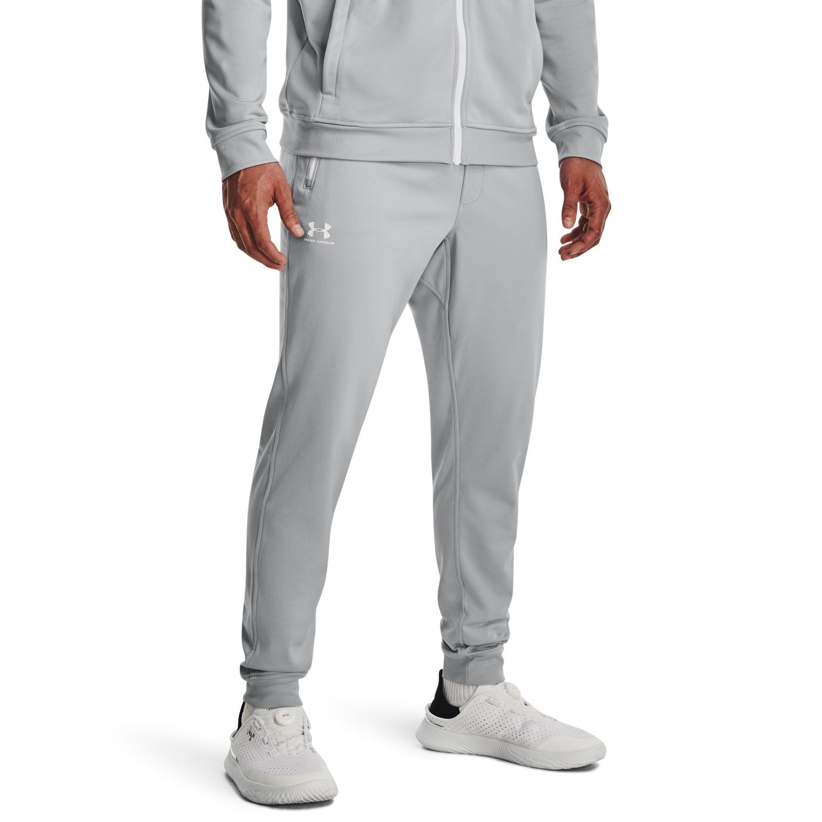 Спортивные брюки мужские Under Armour Sportstyle Tricot Jogger серые SM