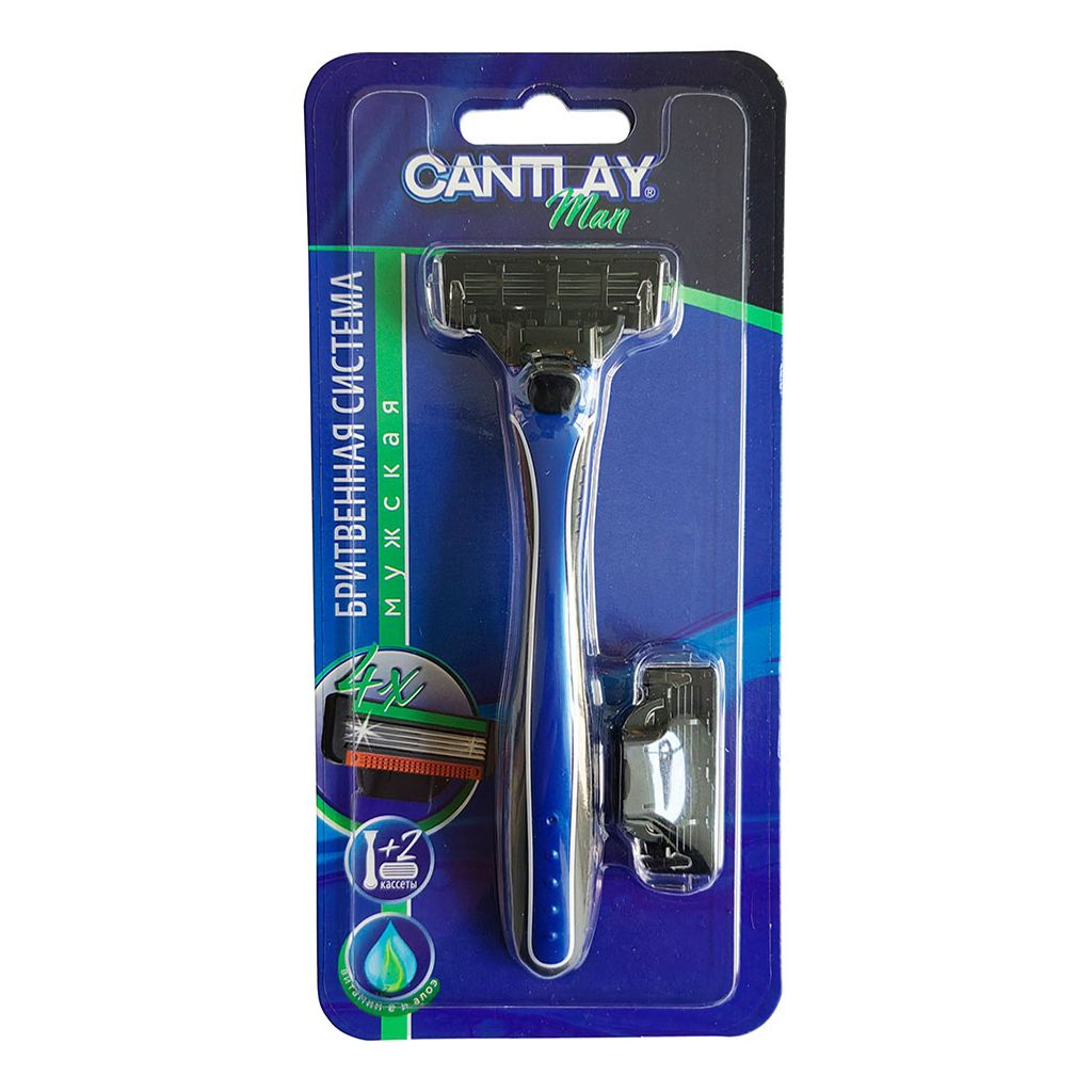 Бритвенный станок со сменной кассетой О'кей Cantlay Man с 4 лезвиями