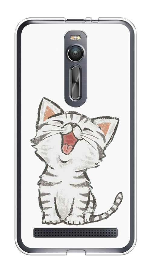 

Чехол Awog на Asus Zenfone 2 ZE550ML/ZE551ML "Котенок рисованный", Серый;белый, 40550-1