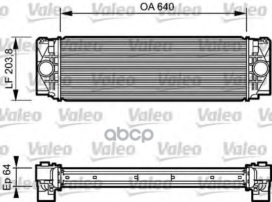 Радиатор Интеркулера Valeo арт 818732 37050₽