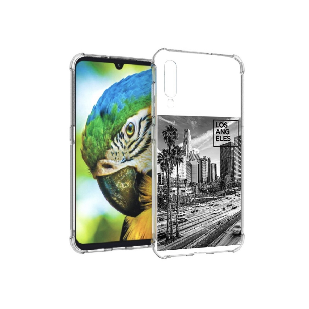 

Чехол MyPads Tocco для Xiaomi Mi 9 черно белый лос анджелес (PT126035.255.685), Прозрачный, Tocco