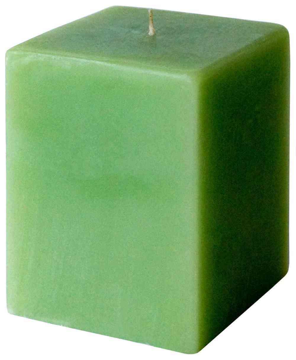 

Свеча декоративная квадратная Evis 7 х 5,5 х 5,5 см салатовая