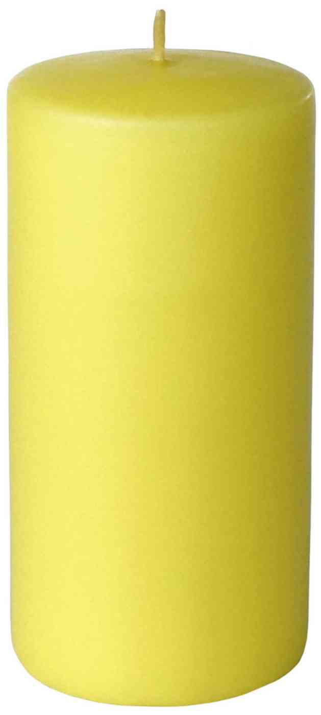 

Свеча декоративная цилиндрическая Evis 12 х 6 х 6 см желтая, Желтый