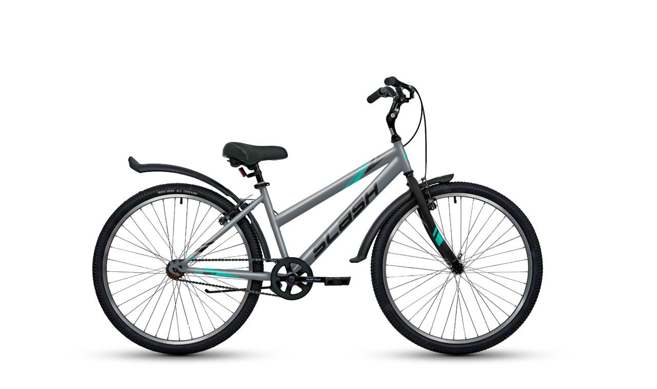 Велосипед Slash Eva серый, рама 16 дюймов, 27.5 дюймов колеса, 21 скорость, женский
