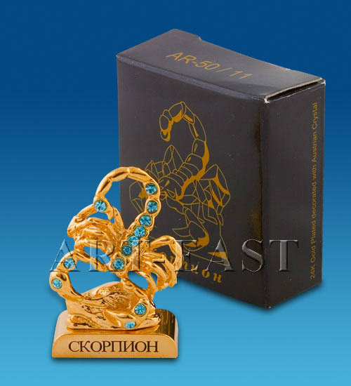 фото Фигурка знак зодиака - скорпион (юнион) ar- 50/11 113-602895 crystal temptations