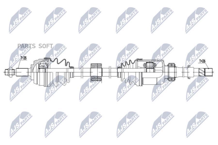 

Полуось Dacia Duster 1.6 10- Prawa NTY NPWRE144