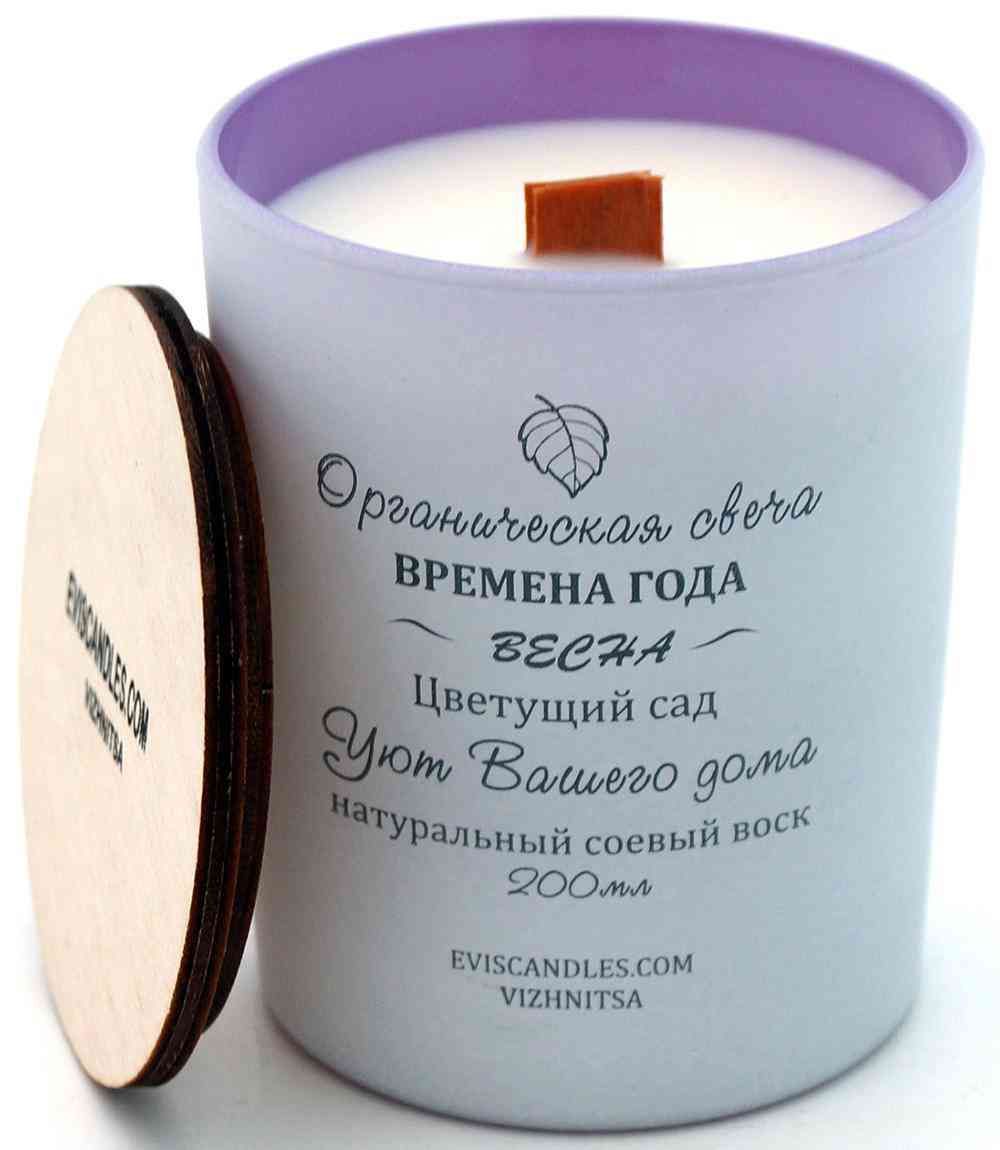 

Свеча декоративная цилиндрическая Evis Времена года весна 9 х 7 см