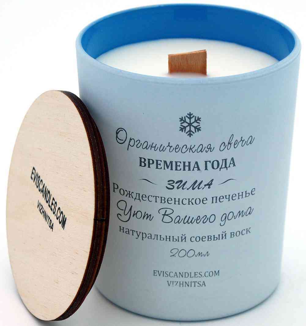 

Свеча декоративная цилиндрическая Evis Времена года зима 9 х 7 см