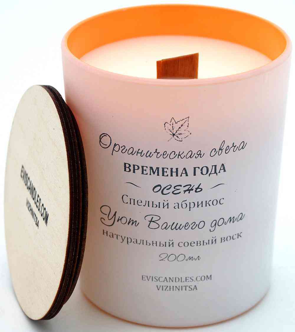 

Свеча декоративная цилиндрическая Evis Времена года осень 9 х 7 см