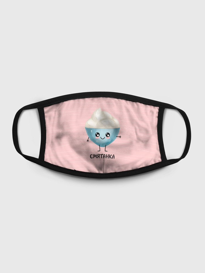 

Многоразовая маска унисекс Burnettie Сметанка, Разноцветный, Сметанка