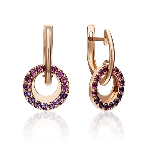 

Серьги из красного золота с гранатом PLATINA jewelry 02-4485-00-257-1110-57_0, 02-4485-00-257-1110-57_0