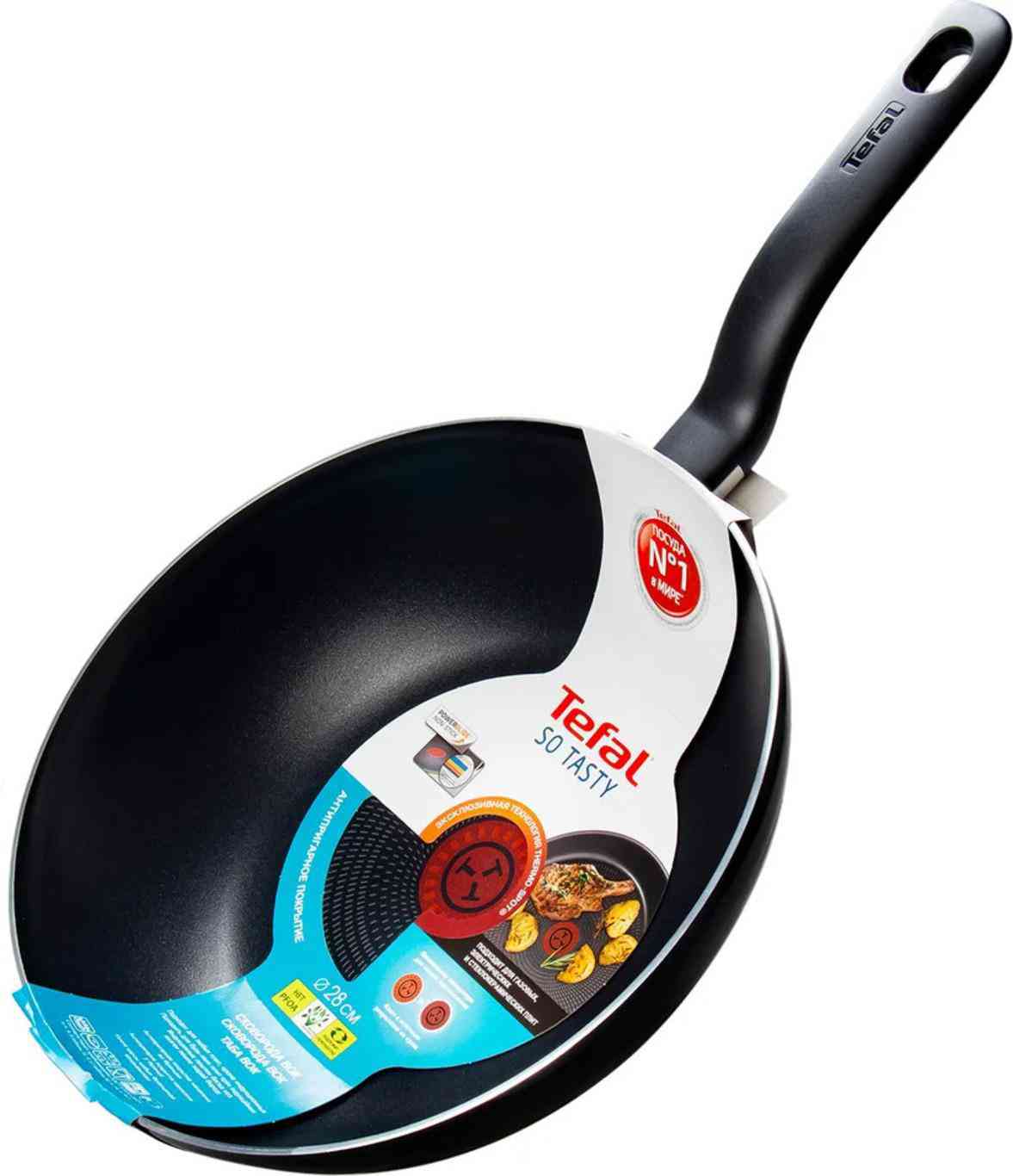 

Сковорода Tefal So Tasty вок с антипригарным покрытием 28 см