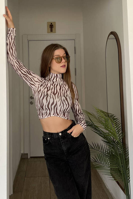 

Блуза женская Zechka zck0544-004 коричневая L (доставка из-за рубежа), zck0544-004