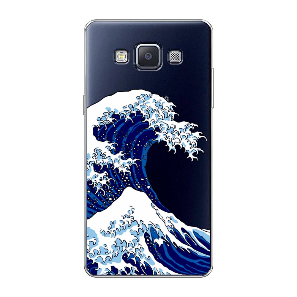 

Чехол Awog на Samsung Galaxy A5 / Самсунг A5 "Волна в Канагаве", Синий;белый, 20450-4