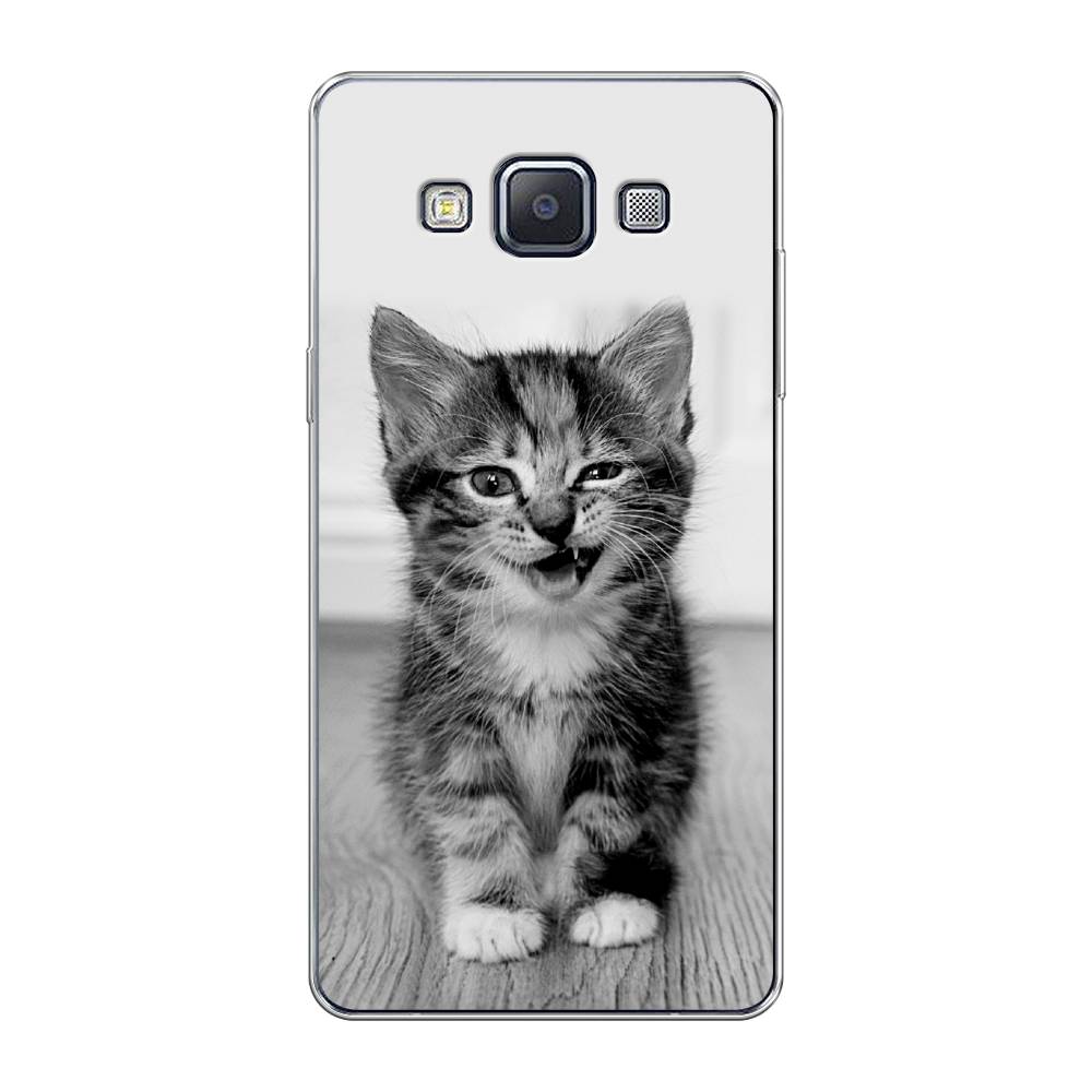 

Чехол Awog на Samsung Galaxy A5 / Самсунг A5 "Подмигивающий котенок", Черный;серый, 20450-1
