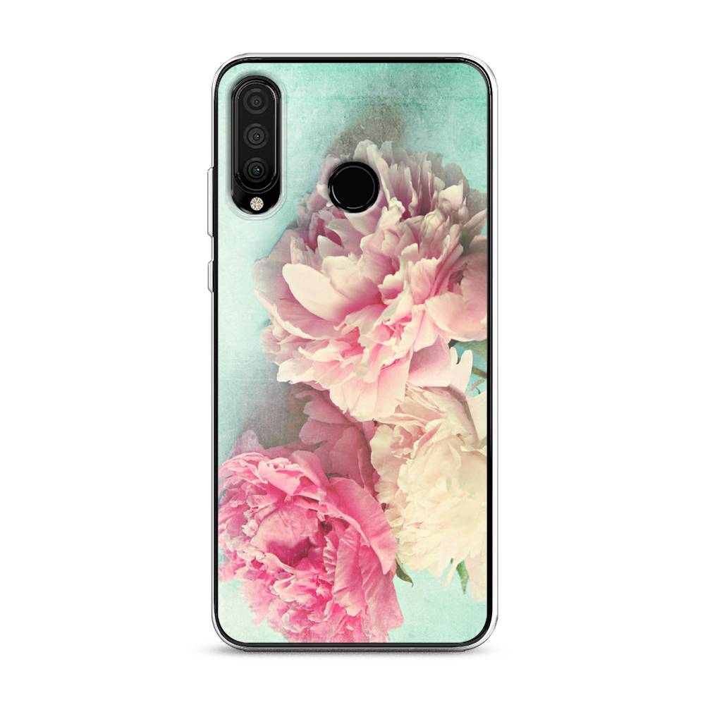 

Чехол Awog "Пионы new" для Honor 20 Lite 2020, Голубой, 611250-8