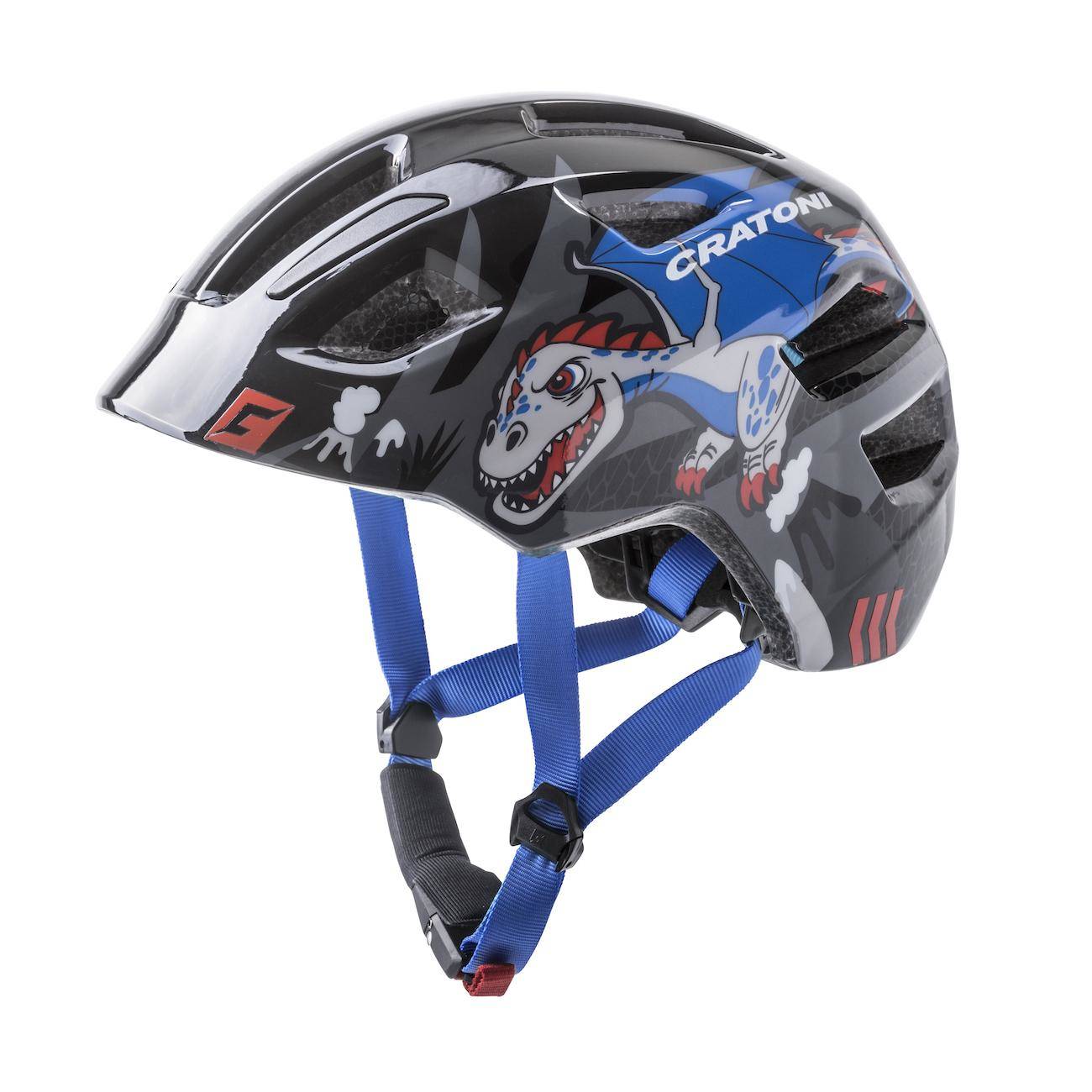 Велосипедный шлем Cratoni Maxster, black dragon glossy, S/M