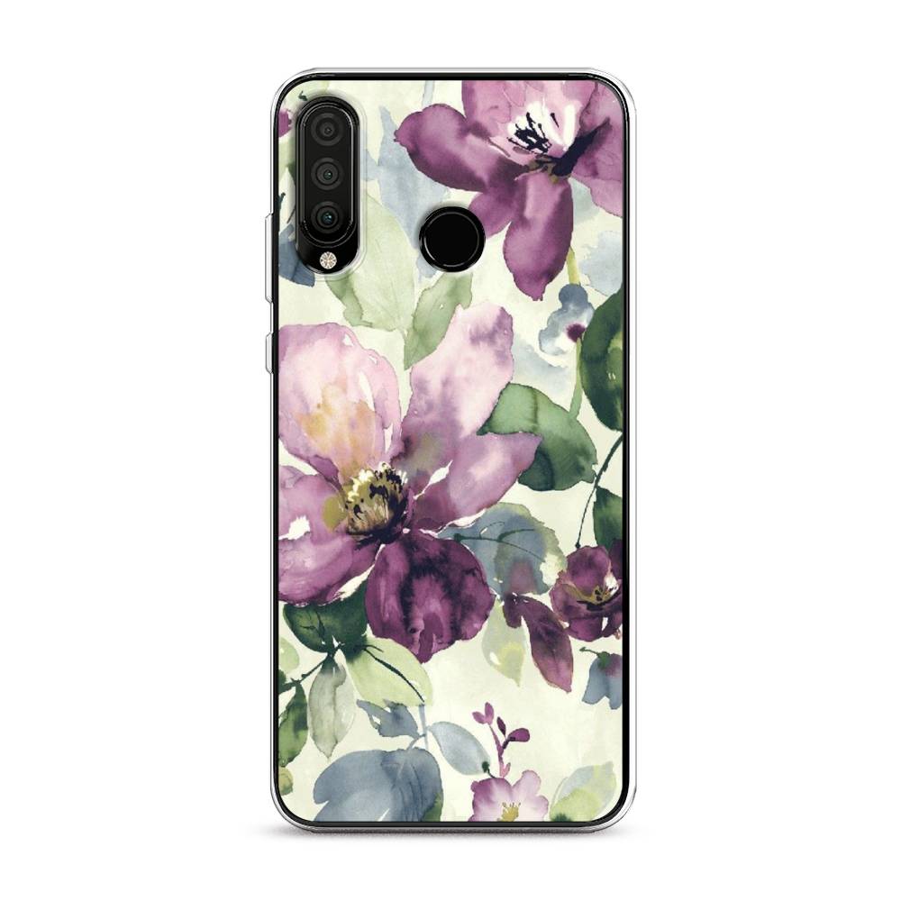 

Чехол Awog на Honor 20 Lite 2020 "Сиреневые цветы-акварель", Фиолетовый, 611250-10