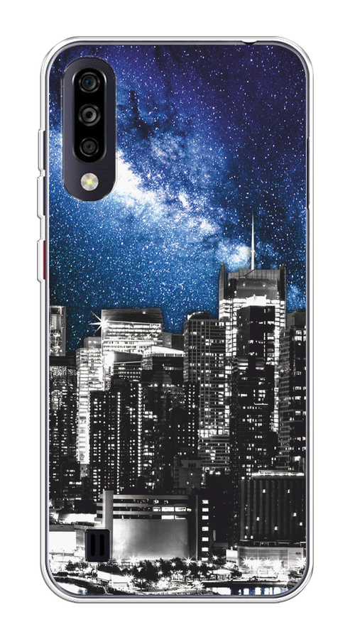 

Чехол на ZTE Blade A7 (2020) "Космический Нью-Йорк", Синий;серый, 133750-1
