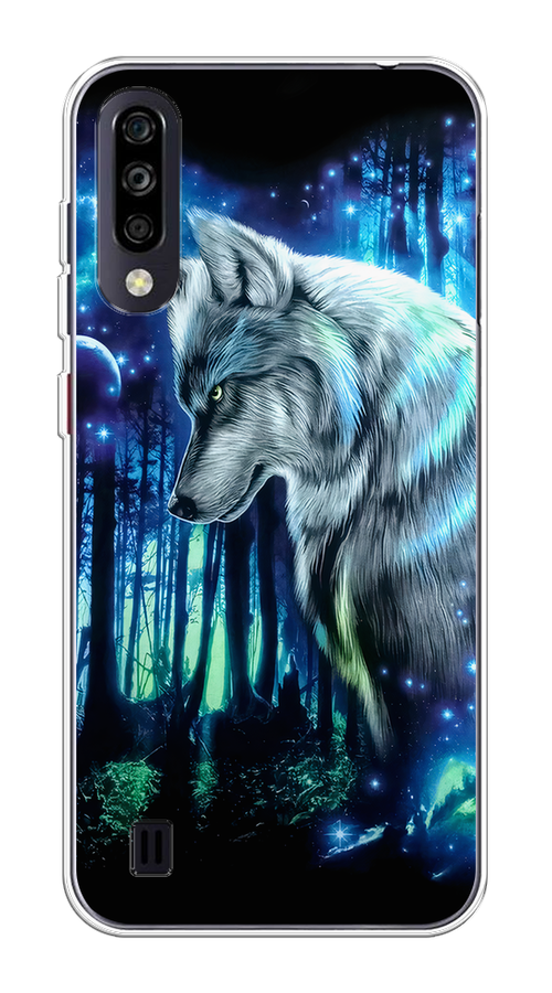 

Чехол на ZTE Blade A7 (2020) "Сказочный волк", Синий;серебристый;черный, 133750-1