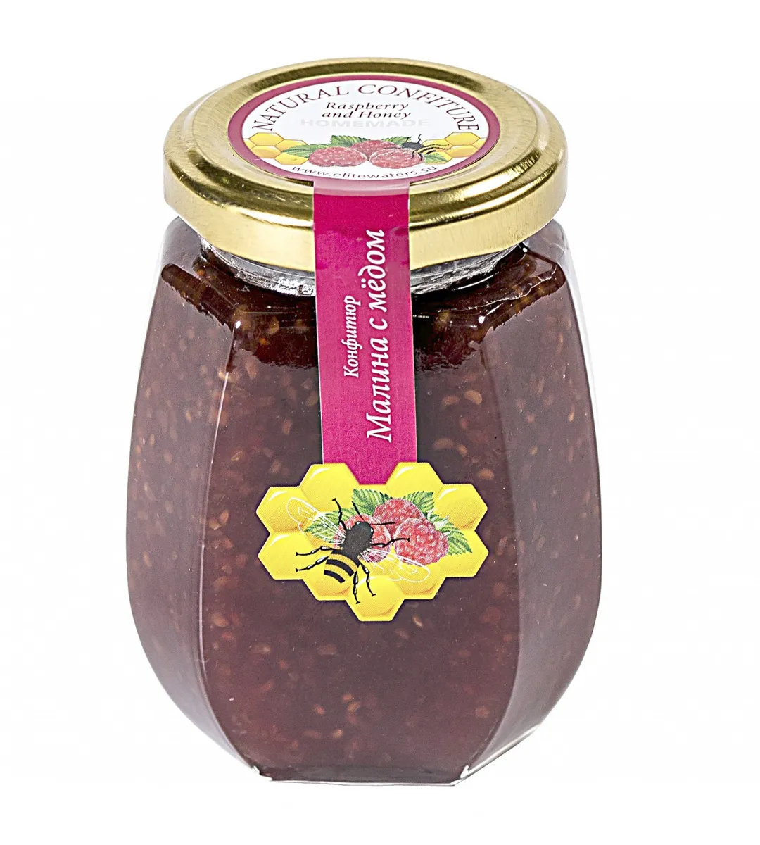 

Конфитюр Малина с Мёдом без сахара "HOMEMADE" БЕЗ ГМО, БЕЗ ГМО
