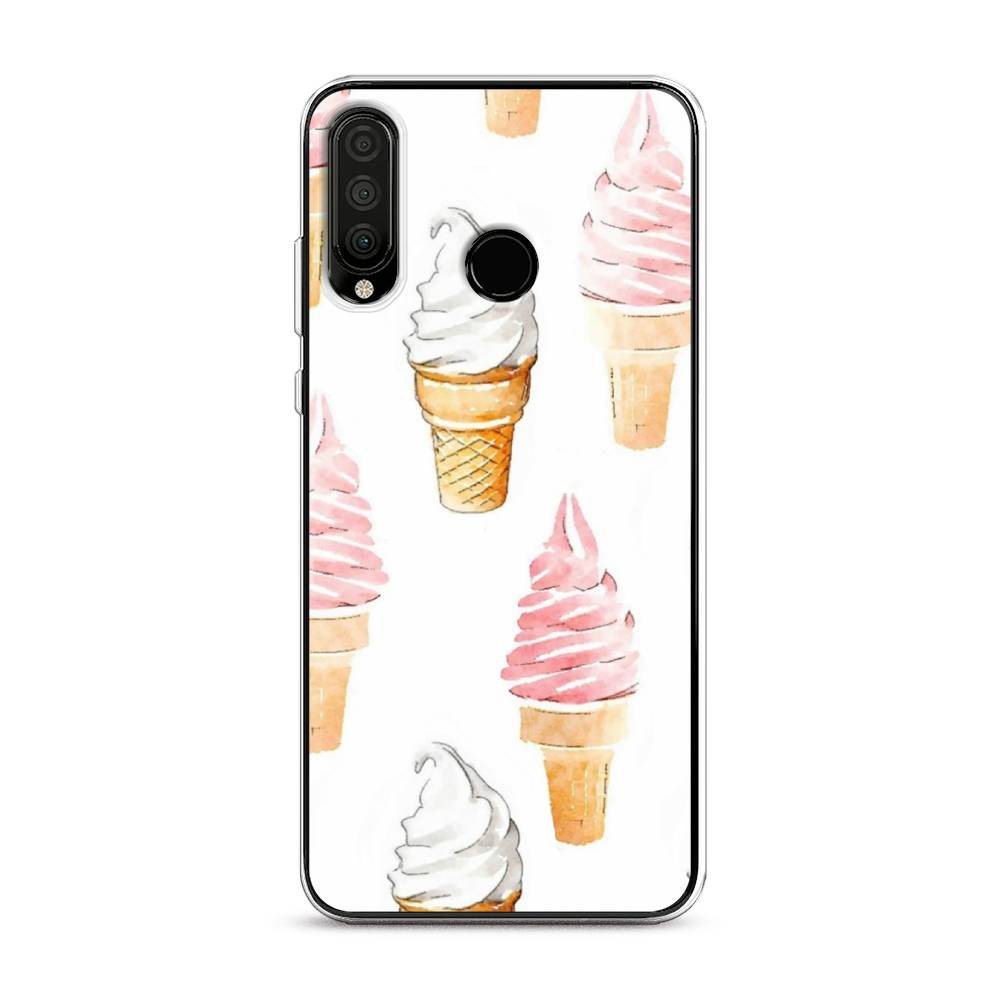 

Чехол Awog на Honor 20 Lite 2020 "Нарисованное мороженое", Белый;розовый, 611250-10