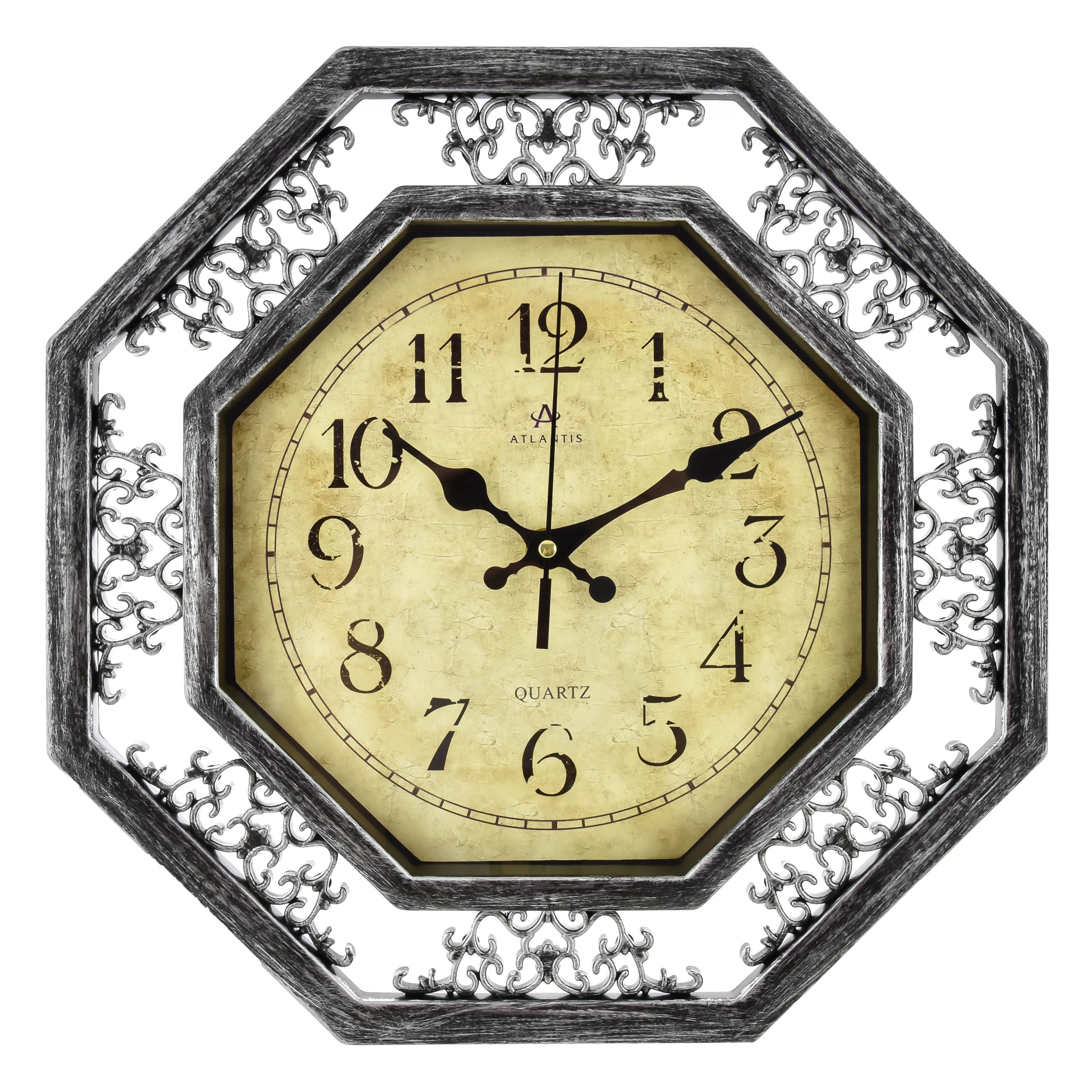 

Интерьерные часы Atlantis 7098-3 antique silver, 7098-3
