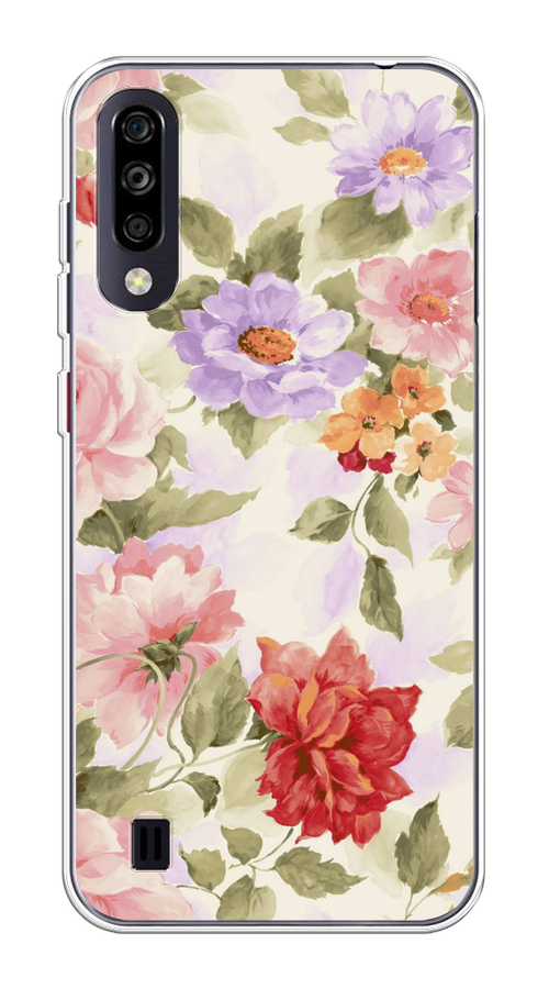 

Чехол на ZTE Blade A7 (2020) "Акварельные пионы", Розовый;бежевый, 133750-1