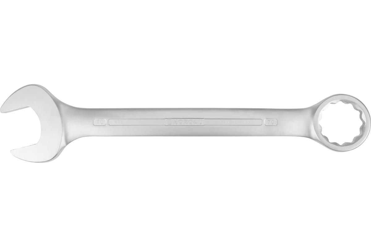Ключ NORGAU Industrial гаечный 70 мм удлинённый, рожковый и накидной профиль