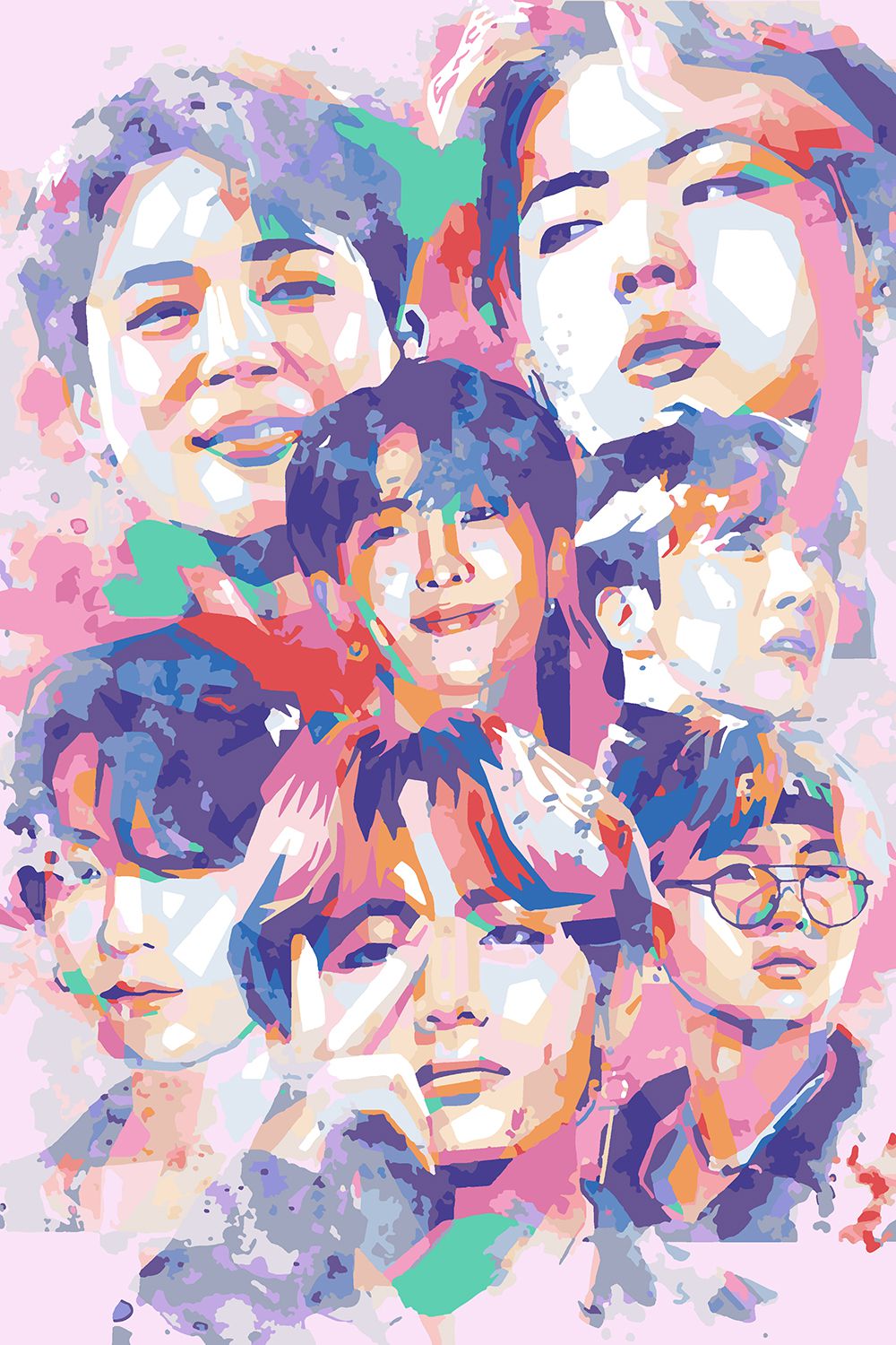 

Картина по номерам Красиво Красим BTS Арт 2, 70 х 100 см, BTS Арт 2