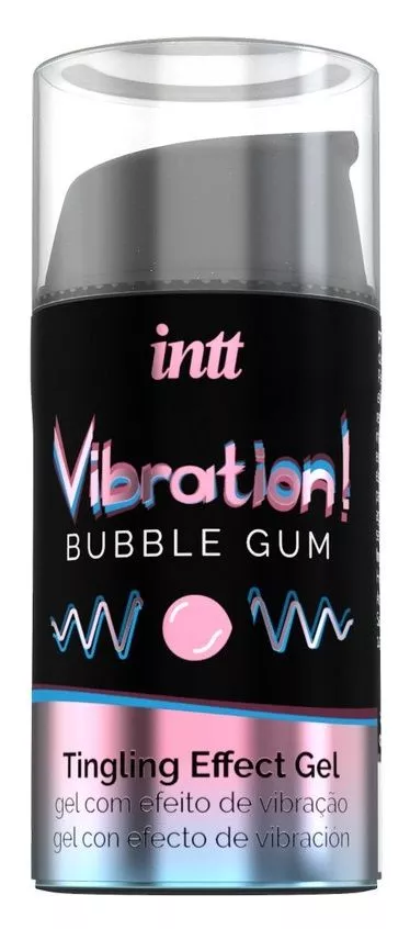 

Жидкий интимный гель с эффектом вибрации Vibration! Bubble Gum 15 мл INTT, 240369