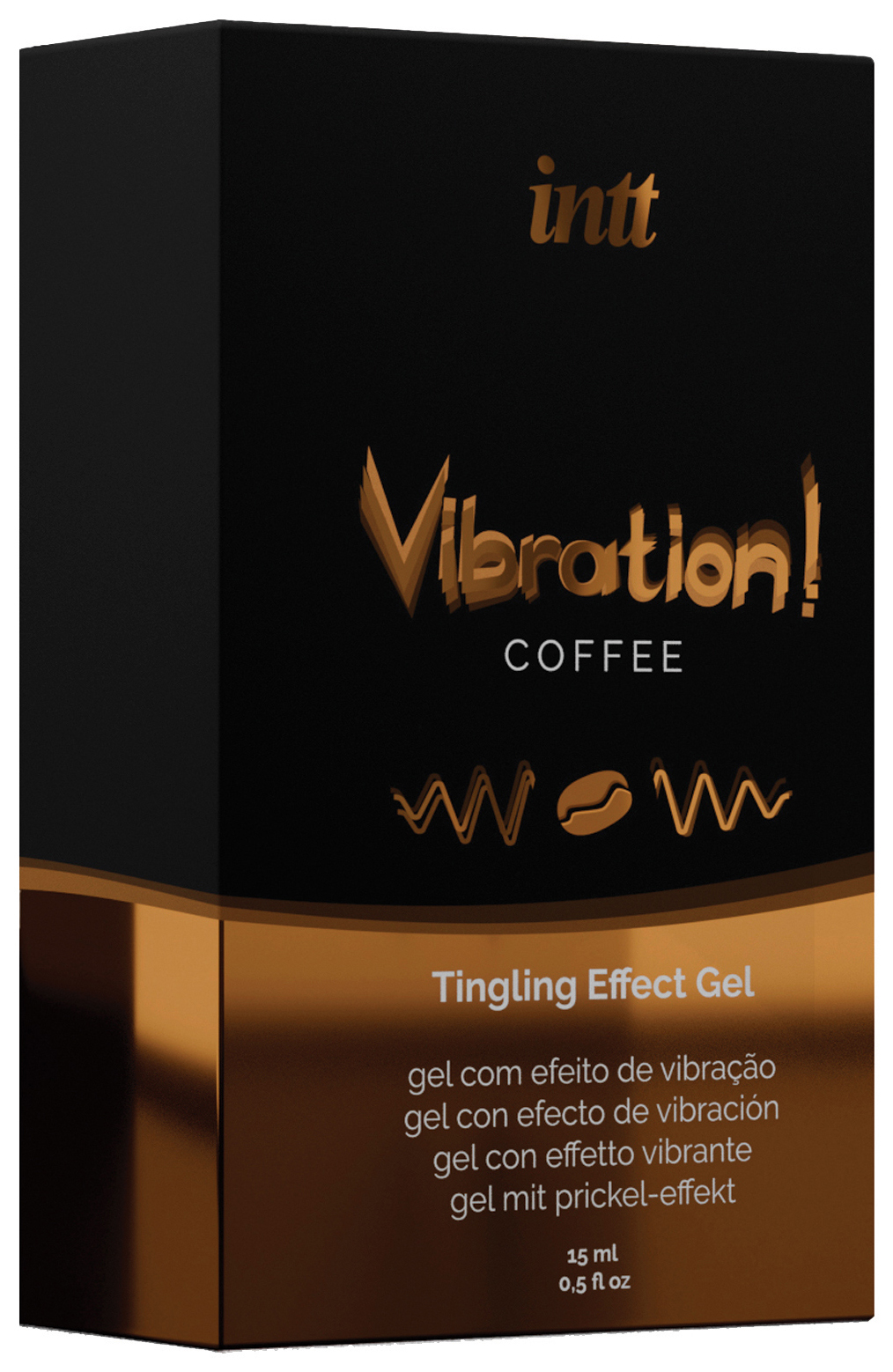 фото Жидкий интимный гель с эффектом вибрации vibration! coffee 15 мл intt