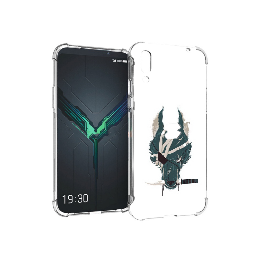 

Чехол MyPads Tocco для Xiaomi Black Shark 2 волк-разбойник (PT144492.263.271), Прозрачный, Tocco