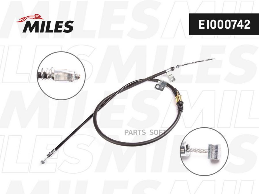 

MILES Трос стояночного тормоза левый MITSUBISHI OUTLANDER/CITROEN/PEUGEOT EI000742 1шт