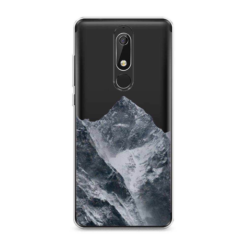 

Чехол на Nokia 5.1 "Горы арт 4", Серый;бежевый, 121750-2