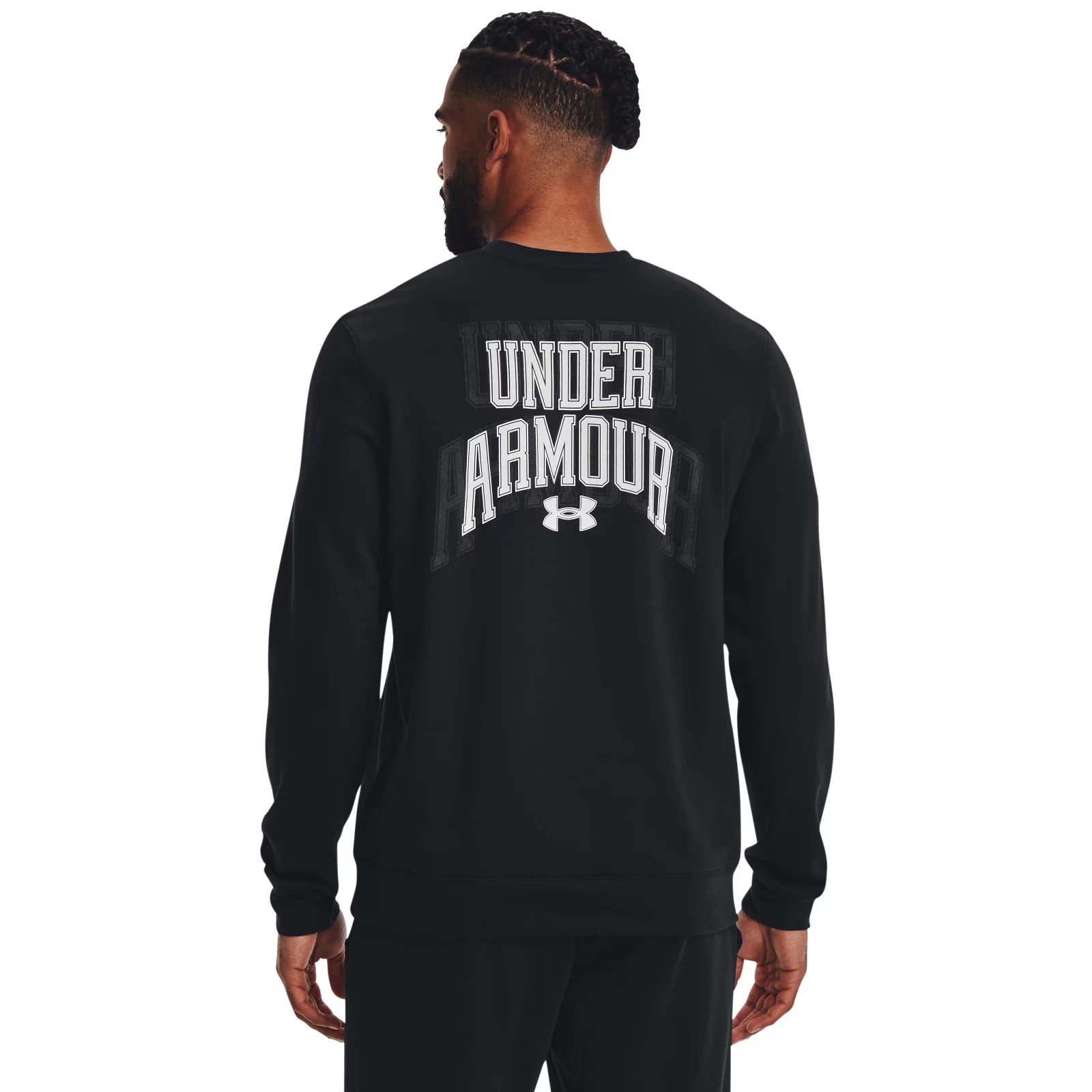 Свитшот мужской Under Armour Ua Rival Terry Graphic Crew черный SM