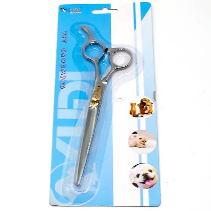 Ножницы для груминга Kudi MRJ003 металлические прямые 19,6х5,5х0,8 см