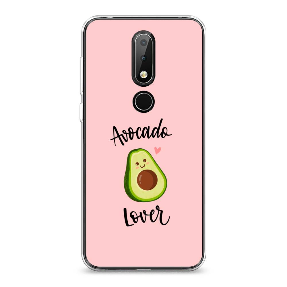 

Чехол на Nokia 6.1 Plus "Avocado lover", Розовый;зеленый, 121850-6